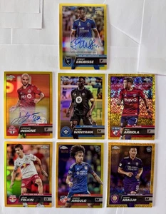 2023 Topps Chrome MLS gold (7 cards) insigne auto, ebobisse auto, tolkin /50!  - Picture 1 of 1