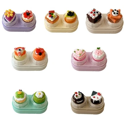 Contact Lenses Container With Tweezers Wearing for Daily Use Quick Access - Imagen 1 de 4