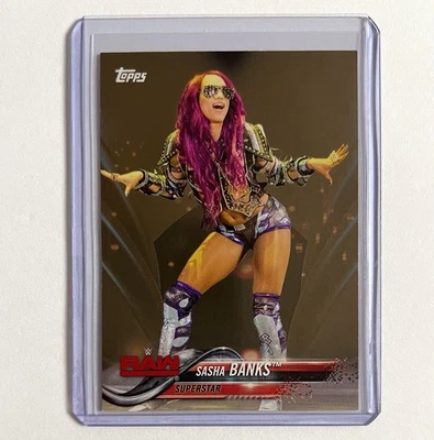 Sasha Banks (Mercedes Moné) 2018 Topps WWE #171 Bronze Parallel Wrestling Card - Image 1 of 4