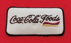 VINTAGE COCA-COLA EMPLOYEE BADGE PATCH COCA-COLA FOODS - Picture 1 of 3