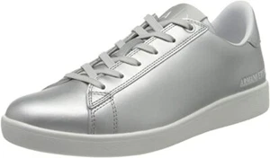 A|X ARMANI EXCHANGE Women's Solid Color Action Leather Lace Up Sneaker 5 M - Picture 1 of 7