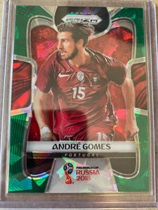 Panini Prizm 2018 World Cup green crystals Andre Gomes 15/25 jersey number