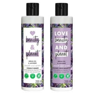 Beauty Planet olio di argan e lavanda shampoo naturale più balsamo 200 ml + 200 ml - Foto 1 di 6