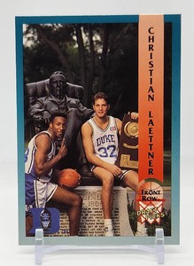 1992-93 #93 Christian Laettner Brian Davis Front Row Draft Picks Duke Blue