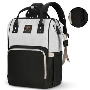Mochila de pañales Gimars, gran capacidad mochila de viaje bebé bolsas multifuncionales - Imagen 1 de 17