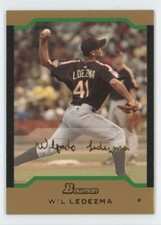 2004 Bowman Chrome Draft Picks Gold Wil Ledezma Baseball Card #BDP123