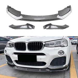 5St Frontspoiler Lippe Splitter Trim Für BMW X3 F25 X4 F26 LCI M Sport 2014-2017 - Picture 1 of 7