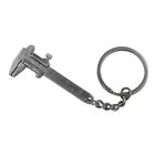 Functional keychain with mini alloy vernier caliper for precise measurements