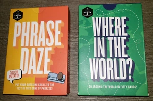 2 JUEGOS DE CARTAS ¿DÓNDE EN EL MUNDO? y PHRAZE DAZE edad 12 hasta DIVERSIÓN FAMILIAR! - Imagen 1 de 2