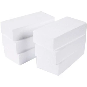 6 Pack Craft Foam Sheets Rectangle Blocks for Floral Arrangements, 8 x 4 x 2 in - Picture 1 of 9