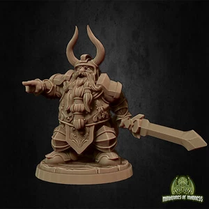 Luther The King - Dwarf | D&D | Pathfinder | Fantasy | 3D printed - Picture 1 of 2