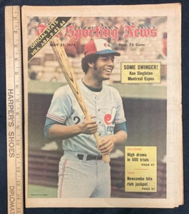 1974 May 25 Sporting News Magazine Newspaper Ken Singleton NICE NEWSTAND CF - Picture 1 of 6