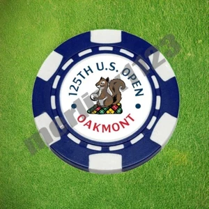 Marcatore palla da golf 2025 US Open Oakmont Country Club diapositiva argilla magnetica poker chip - Foto 1 di 1