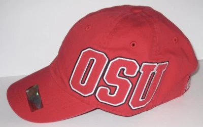 全新带标签 VICTORIA'S SECRET 粉色 OHIO 州 BUCKEYES 红色棒球帽 均码 — 第 1/4 张图片