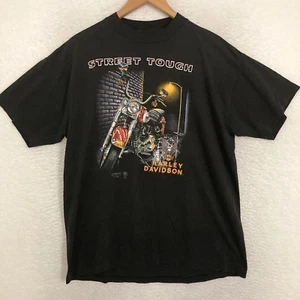 Vintage 1989 3D Emblem Harley Davidson Hemd Herren XL Einzelnaht Biker Motorrad - Bild 1 von 12