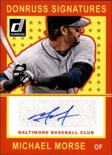 2014 Donruss Signatures #46 Michael Morse Autograph