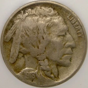 1918 D BÜFFEL INDIANERKOPF NICKEL SELTEN HÄRTER DATUM ANSPRECHEND VOLLER ZOPF/HORN - Bild 1 von 6