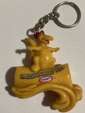 Vtg 90s Kraft Macaroni & Cheese "Cheeseasoarus Rex" promotional Keychain