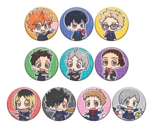 Haikyuu Mini Chara Tin Can Badge Set Full Box Festival Karasuno Nekoma Full Set - Bild 1 von 2