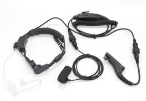 Micrófono vibratorio de garganta ajustable 3 en 1 para radio Motorola APX7000 DP3601 VOX PTT - Imagen 1 de 5