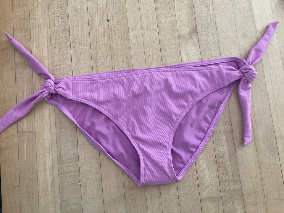 Calças de banho Prana violeta com nervuras Daravy GG novas com etiquetas - Imagem 1 de 4