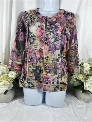 Chaqueta Onque informal para mujer mediana multicolor Paris manga 1/4 Foto 1 de 4