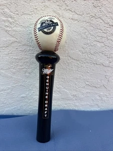 Miller Beer Draft “filtrado en frío” mango de grifo Kegerator genuino draft béisbol MLB - Imagen 1 de 5