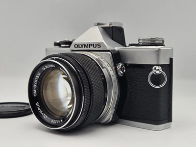 [N.MINT] OLYMPUS OM-1N Silver Film Camera + G.ZUIKO AUTO-S 50mm F1.4 From Japan - Image 1 of 4