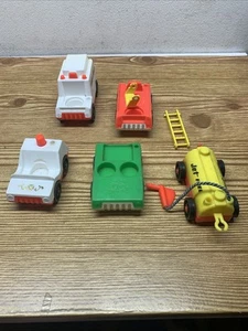 Vintage Fisher Price Little People Lot of 5 Vehicles - Picture 1 of 4
