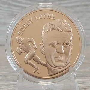 Bobby Layne 1972 Franklin Mint NFL HOF Bronze First Edition Proof Detroit Lions - Picture 1 of 2