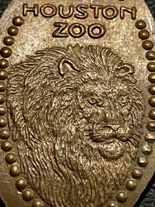 Houston Zoo Cu Elongated Penny #081010 - Picture 1 of 3