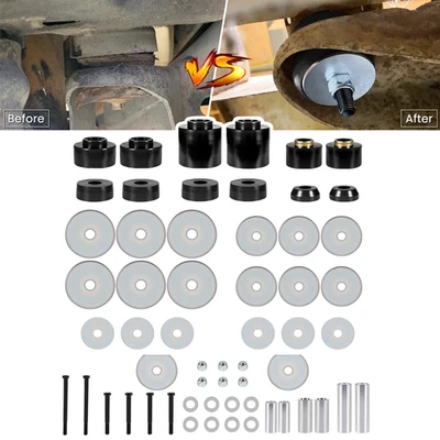 For 1980-1998 Ford F150 F250 F350 2WD 4WD 4.4123R Body Mount Bushing Set Kit - Image 1 of 4