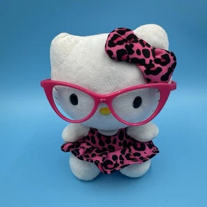 Sanrio Hello Kitty Ty Beanie Babys rosa Gepard mit rosa Brille 6 Zoll Plüsch - Bild 1 von 5