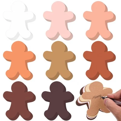 200 Pcs Christmas Gingerbread Man Cutouts 4'' People Shaped Paper Cutouts Ass... - Image 1 of 4