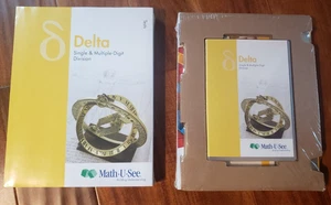Math U See Delta Single & Multiple Digit Division Workbook Tests Instruction DVD - Imagen 1 de 3