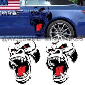 Car Side Door Vinyl Decal Pickup Hood Horror Gorilla Graphics Decoration Sticker - Bild 1 von 7