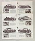 ROLLS-ROYCE / BENTLEY: CAR DEALER SHOWROOM / DEALERSHIP SALES BROCHURE -- 1960'S
