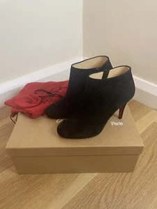 Christian Louboutin Belle 85 Veau Velors Talla 35/UK2 Nuevo, Bolsa para el Polvo y Caja - Imagen 1 de 5