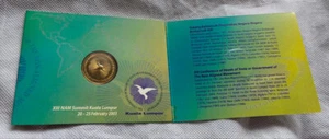 MALAYSIA 2003 Non Aligned Movemnet NAM Summit Kuala Lumpur Coin card 1 ringgit - Picture 1 of 5
