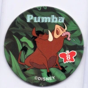 Cartón promocional Chex 1994 vintage Disney El Rey León POG Pumba #8 - Imagen 1 de 2