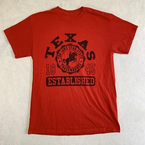 Brisco Brands Texas T Shirt Mens Medium Red Lonestar State Est. 1845 - Picture 1 of 10