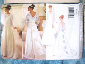Butterick Sew Pattern #4773 Misses Bridal Gown close fitting sizes 6-12 train - Picture 1 of 6