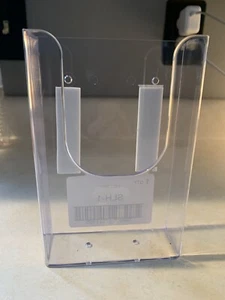 Brochure Holder 4 inch Booklet Wall Mount Tri-Fold Catalog Display Acrylic Rack - Picture 1 of 3