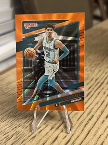 Lamelo Ball Orange Laser 2021-22 Donruss Basketball #111 Charlotte Hornets - Picture 1 of 2