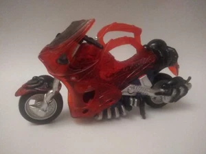 ToyBiz Marvel toy motorcycle Spiderman red plastic vintage 1988 model 1/16 scale - Zdjęcie 1 z 5