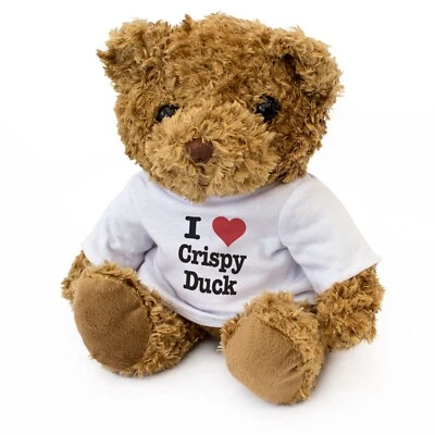 NEW - I LOVE CRISPY DUCK - Teddy Bear - Cute Cuddly Soft - Gift Present - Image 1 of 4