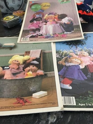 Vintage Cabbage Patch Kids PuzzlesCOMPLETE 1984 Milton Bradley Autumn Fall 4483 - Image 1 of 4