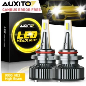 US Auxito Canbus Kit HB3 9005 LED Headlight Bulb High Beam 6500K Cool White 2pcs - Picture 1 of 10
