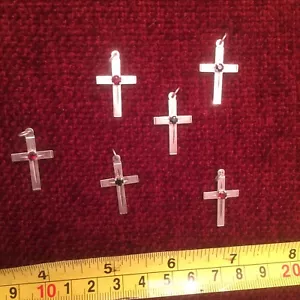 MASSIV 925 STERLINGSILBER KREUZ HALSKETTE ANHÄNGER keine Kette - Bild 1 von 2