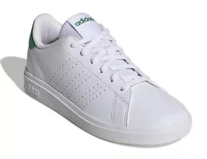 Adidas Advantage 2.0 White Green Girls Boys Shoes Size 4 New With Box - Picture 1 of 5